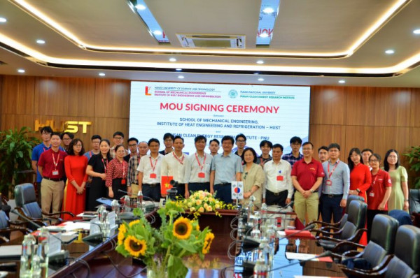 LỄ KÝ KẾT BẢN GHI NHỚ GIỮA TRƯỜNG CƠ KHÍ, VIỆN KH&CN NHIỆT LẠNH – ĐẠI HỌC BÁCH KHOA HÀ NỘI VÀ VIỆN NGHIÊN CỨU NĂNG LƯỢNG SẠCH PUSAN – ĐẠI HỌC QUỐC GIA PUSAN