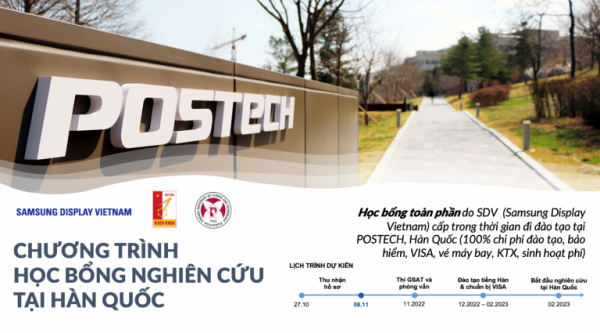 HỌC BỔNG NGHIÊN CỨU TẠI HÀN QUỐC