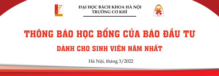 Thông báo học bổng của Báo Đầu tư cho sinh viên năm nhất