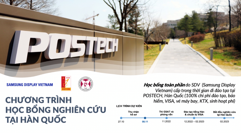 HỌC BỔNG NGHIÊN CỨU TẠI HÀN QUỐC
