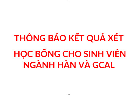 Thông báo kết quả xét học bổng từ doanh nghiệp